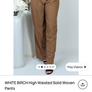 White Birch High Waisted Pants